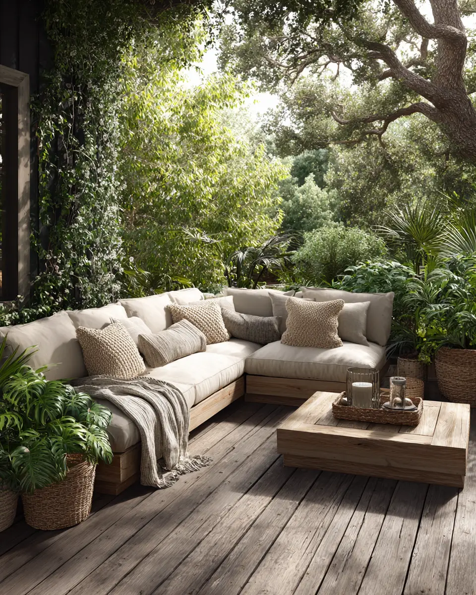 Neutral Traditional Patio Decor Ideas