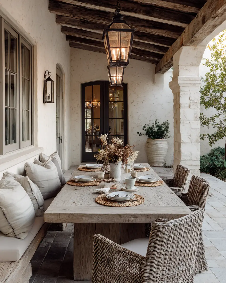 Neutral Traditional Patio Decor Ideas