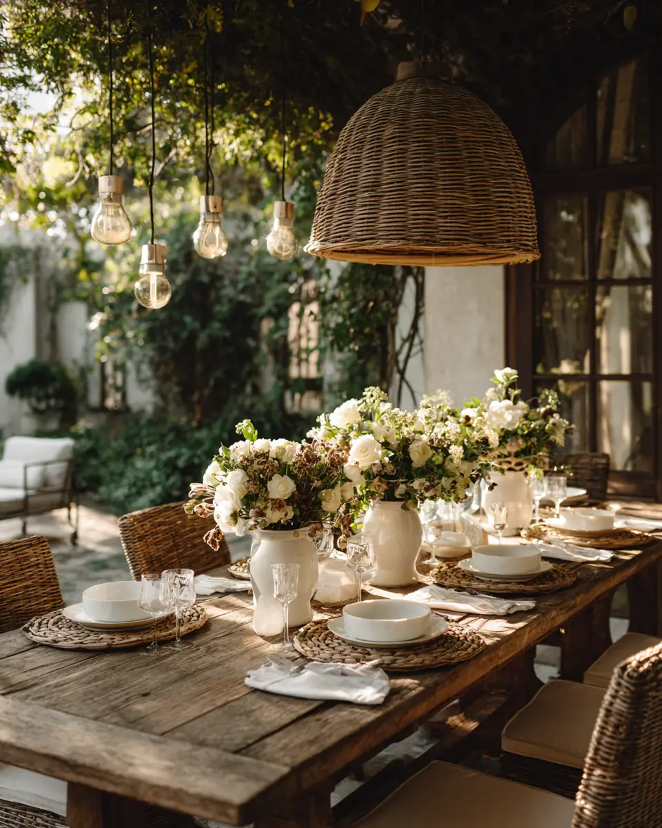 Neutral Traditional Patio Decor Ideas