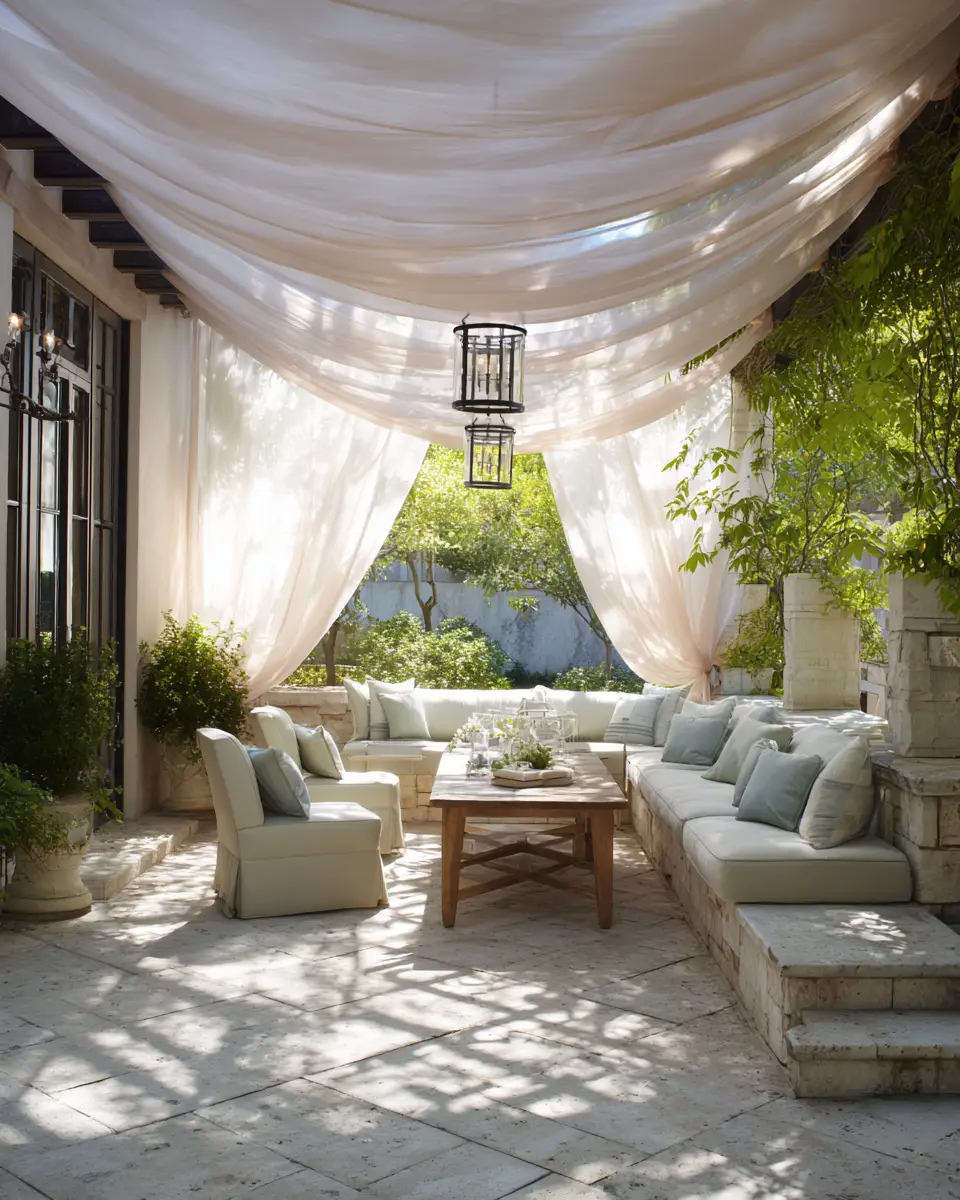 Neutral Traditional Patio Decor Ideas