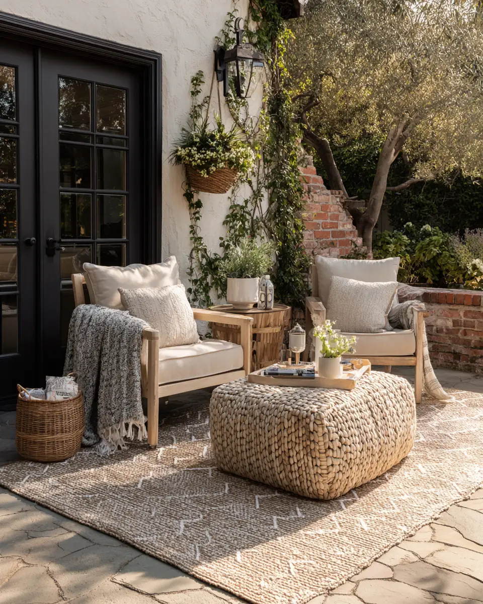 Neutral Traditional Patio Decor Ideas