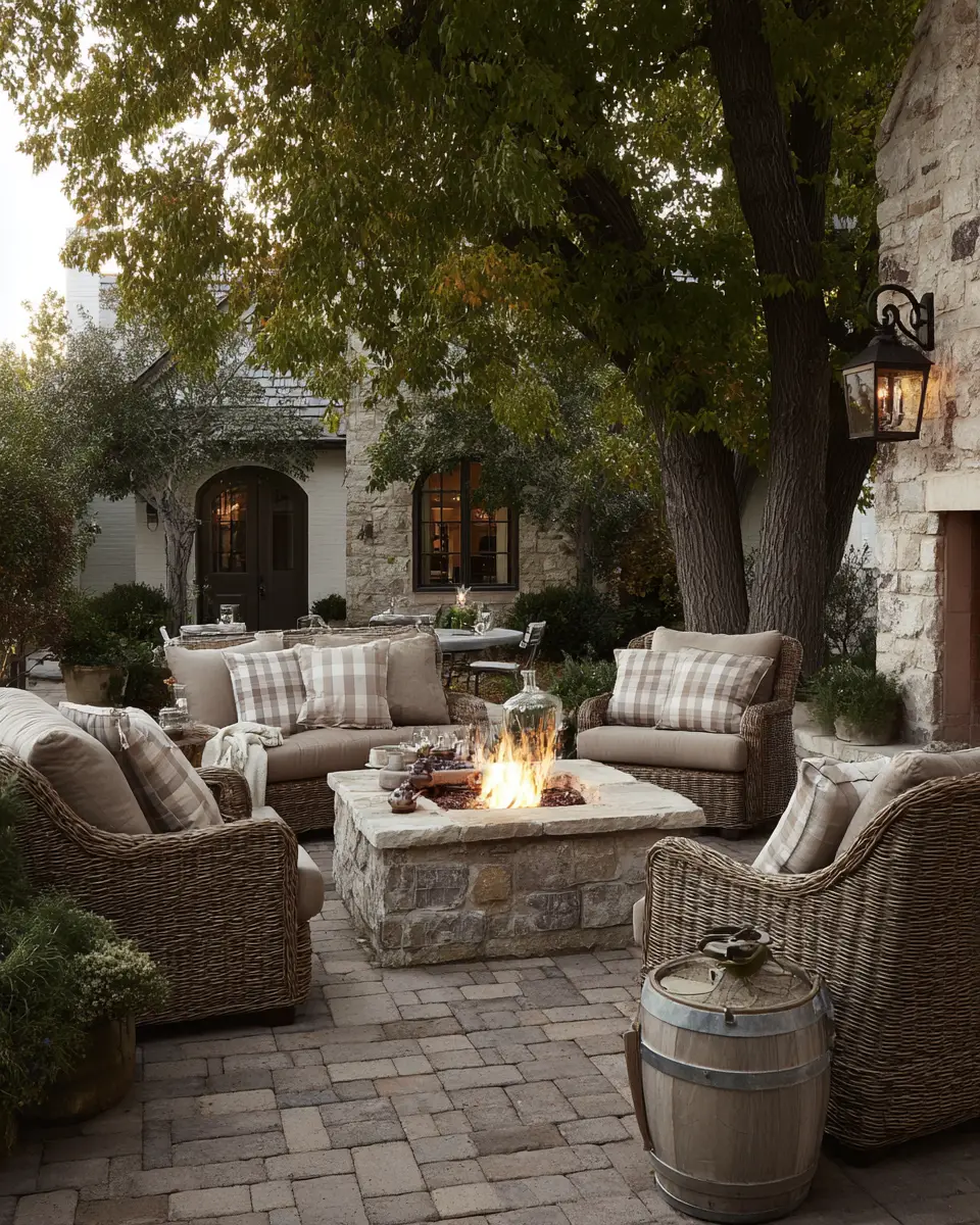 Neutral Traditional Patio Decor Ideas