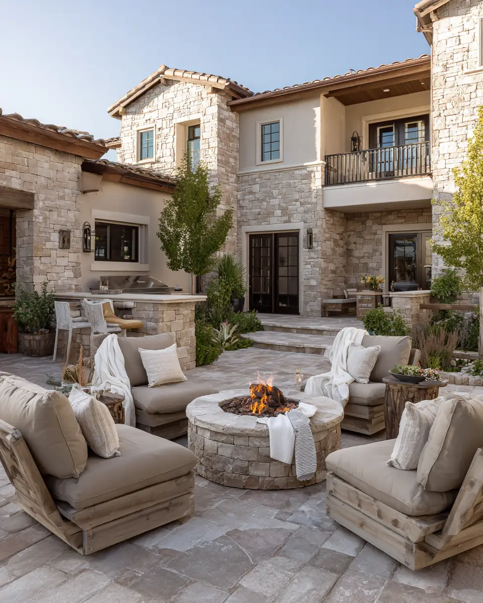 Neutral Traditional Patio Decor Ideas