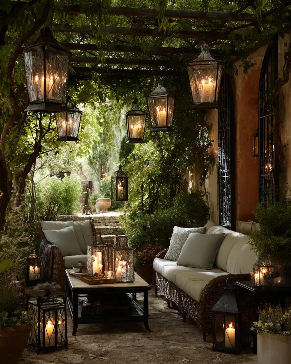 Neutral Traditional Patio Decor Ideas