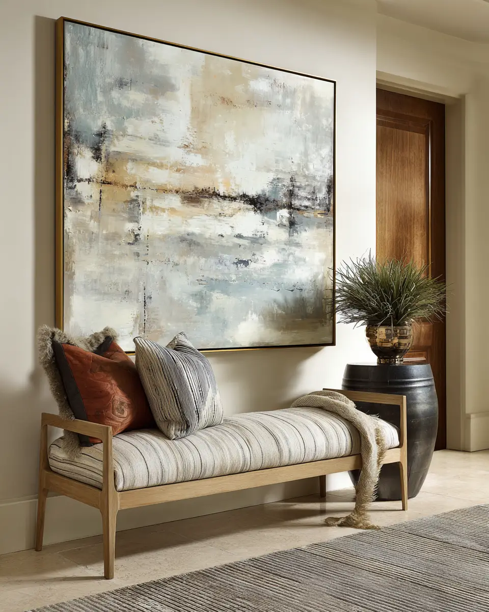 Neutral Transitional Entryway Decor Ideas