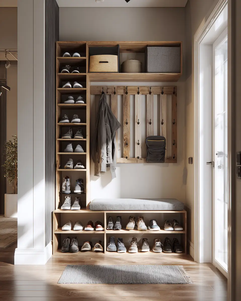 Neutral Transitional Entryway Decor Ideas