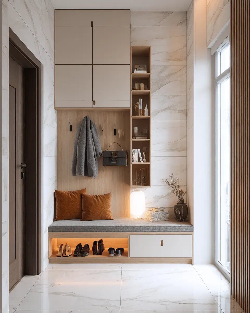 Neutral Transitional Entryway Decor Ideas