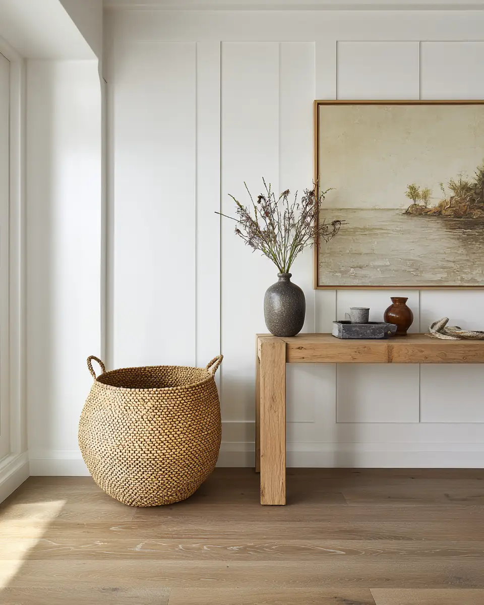 Neutral Transitional Entryway Decor Ideas