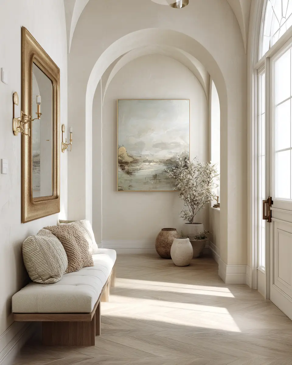 Neutral Transitional Entryway Decor Ideas