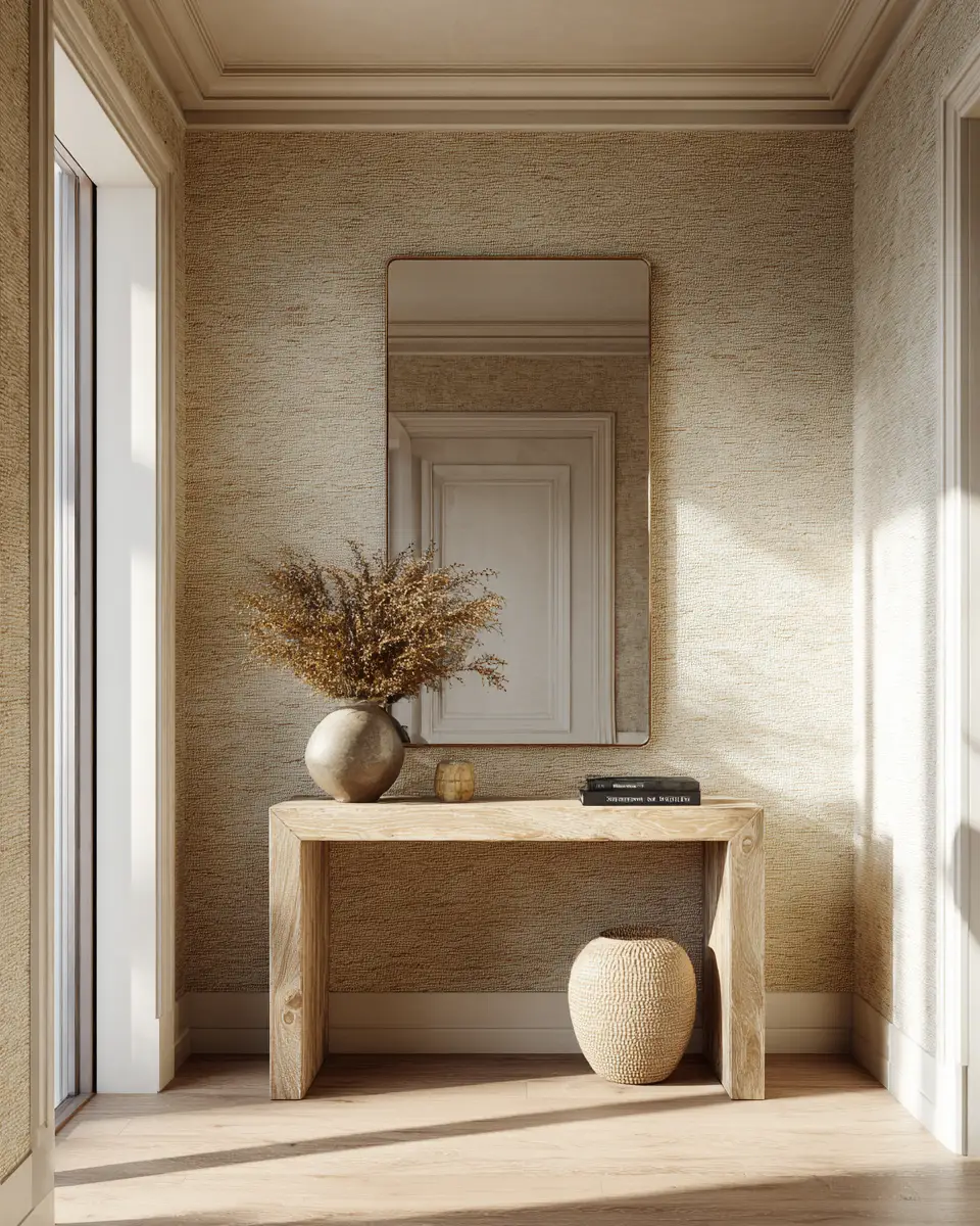 Neutral Transitional Entryway Decor Ideas