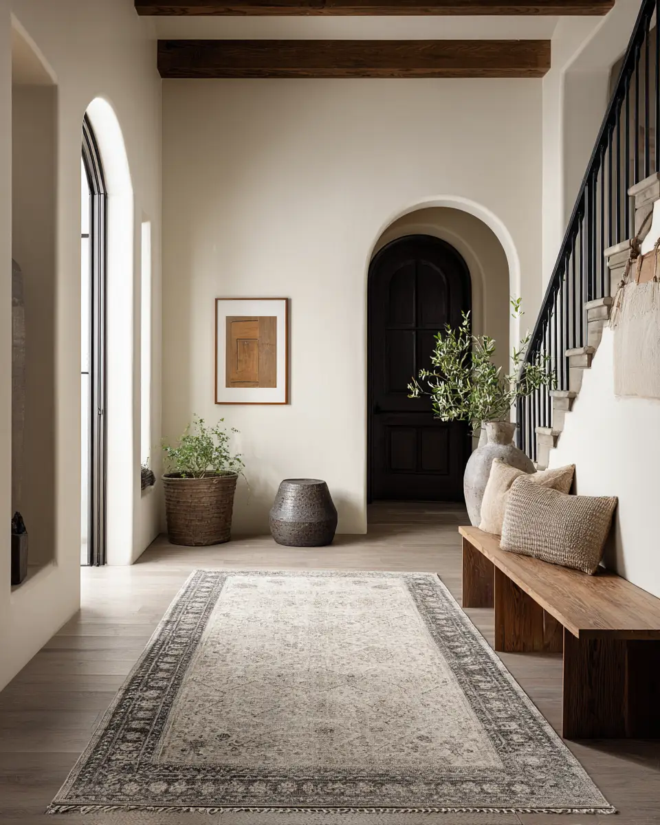 Neutral Transitional Entryway Decor Ideas