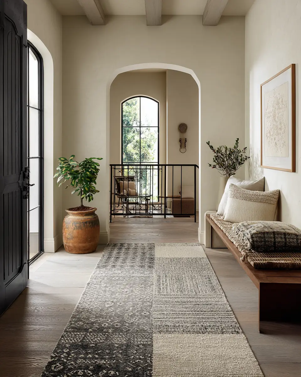 Neutral Transitional Entryway Decor Ideas