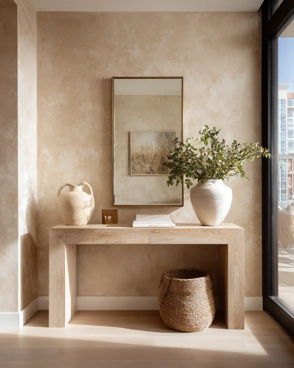 Neutral Transitional Entryway Decor Ideas