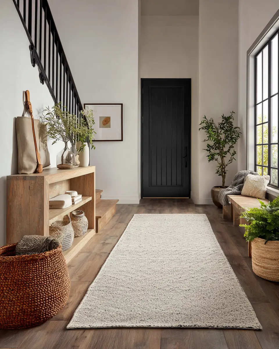 Neutral Transitional Entryway Decor Ideas