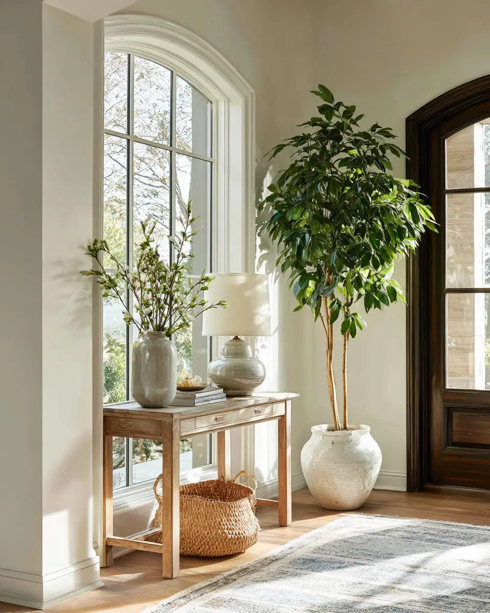 Neutral Transitional Entryway Decor Ideas