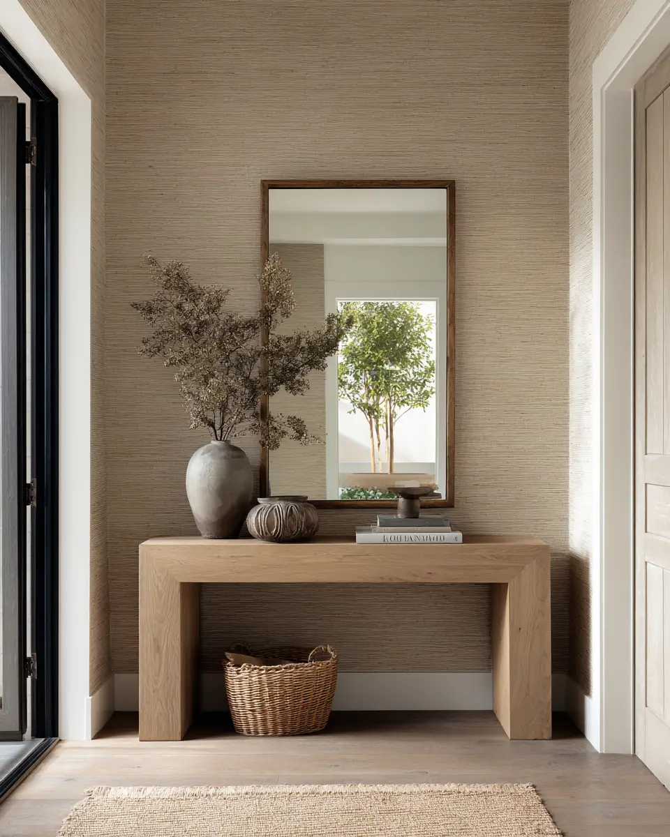 Neutral Transitional Entryway Decor Ideas