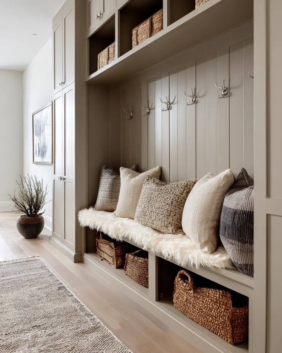 Neutral Transitional Entryway Decor Ideas
