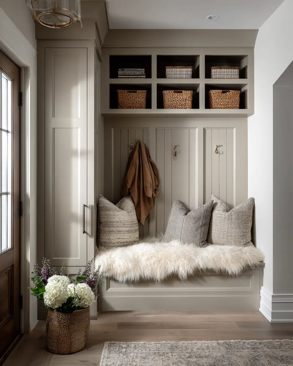Neutral Transitional Entryway Decor Ideas