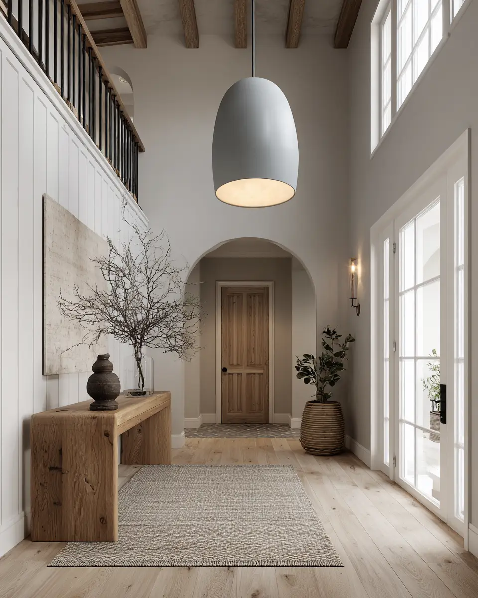 Neutral Transitional Entryway Decor Ideas