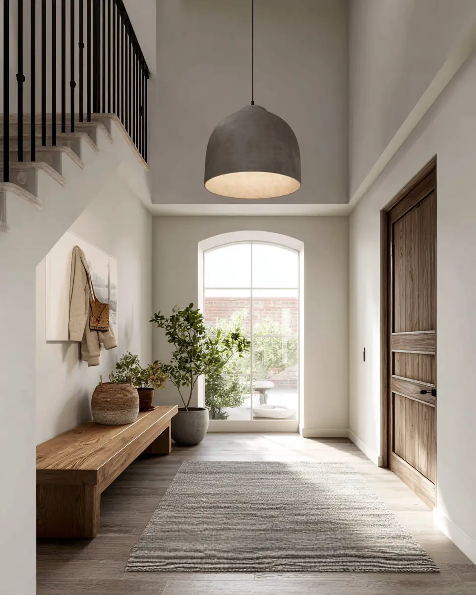 Neutral Transitional Entryway Decor Ideas