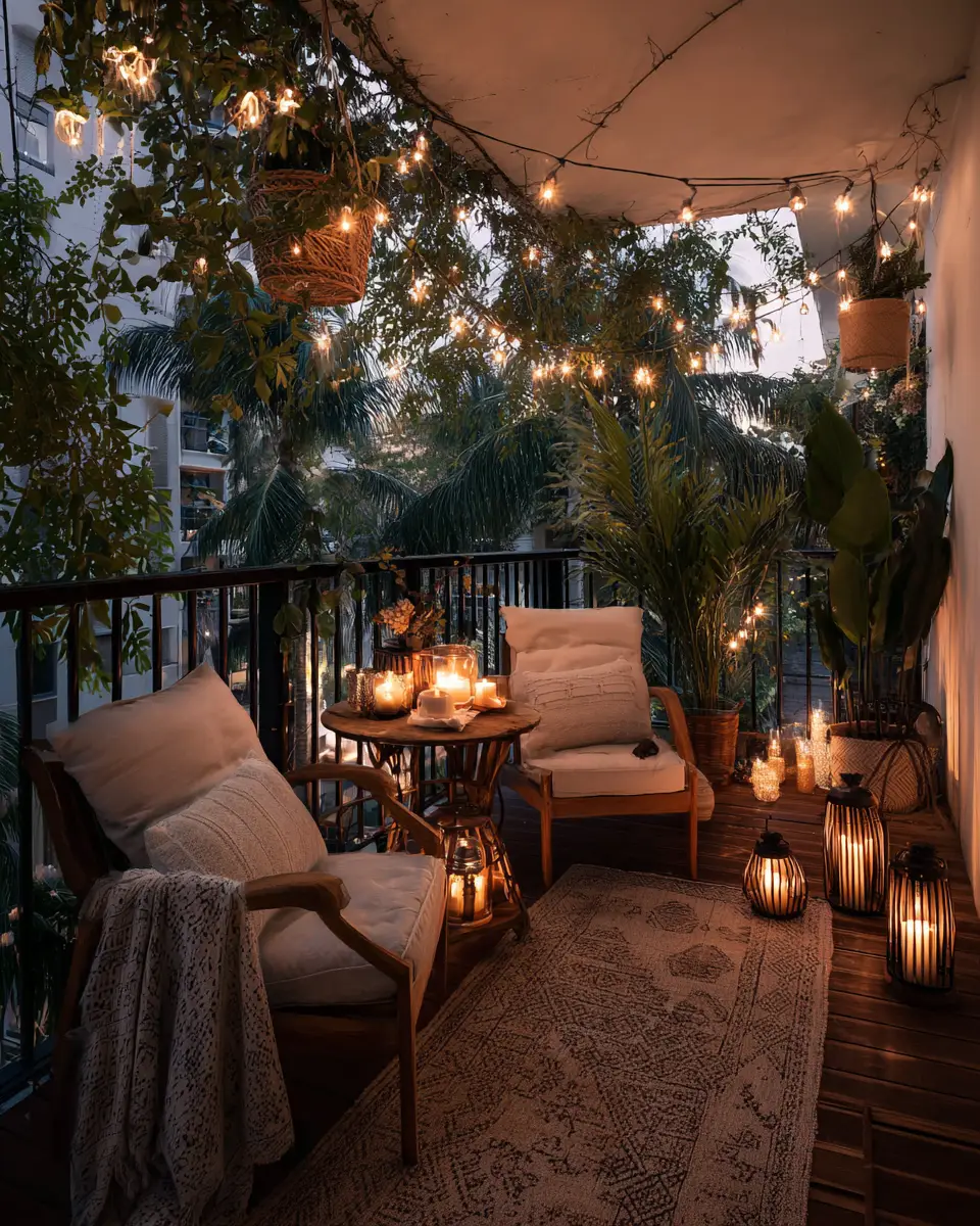 Neutral Tropical Balcony Decor Ideas