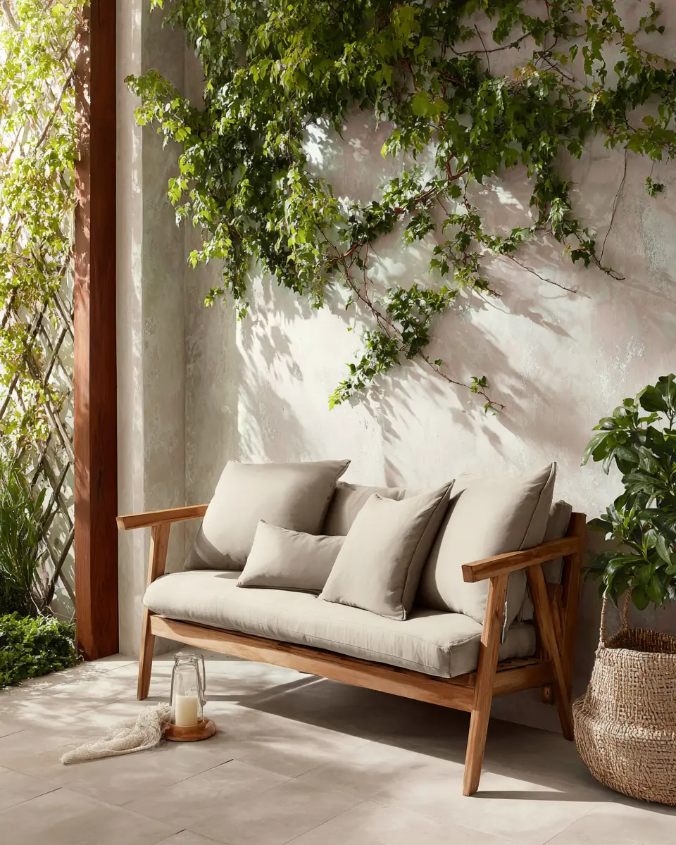 Neutral Tropical Balcony Decor Ideas