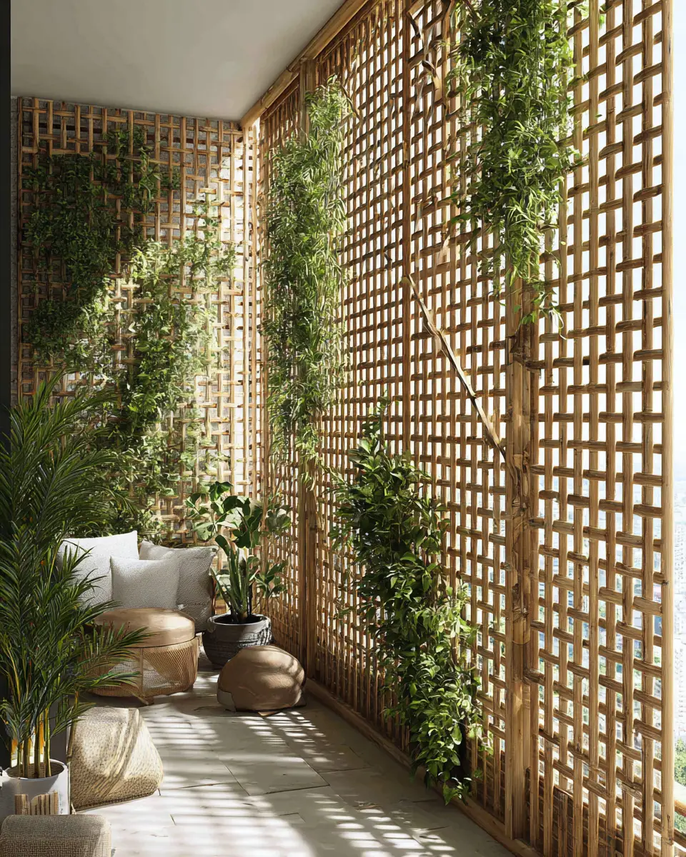 Neutral Tropical Balcony Decor Ideas