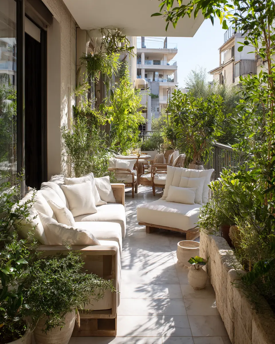 Neutral Tropical Balcony Decor Ideas