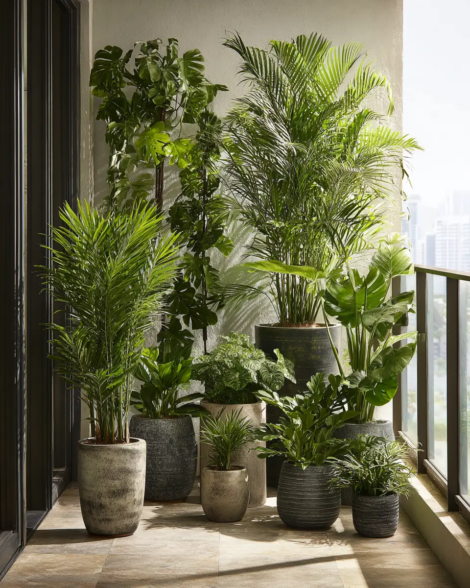Neutral Tropical Balcony Decor Ideas