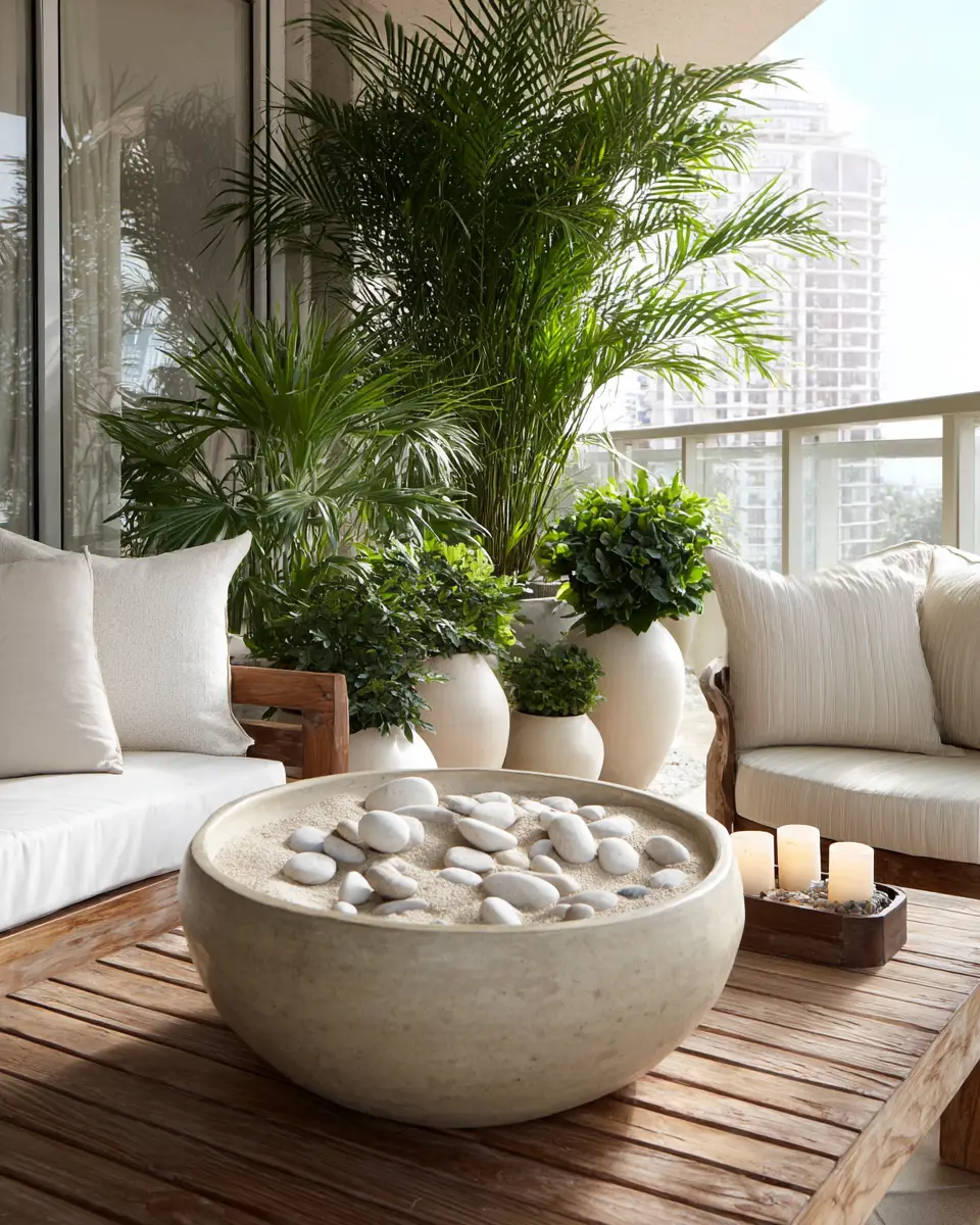 Neutral Tropical Balcony Decor Ideas