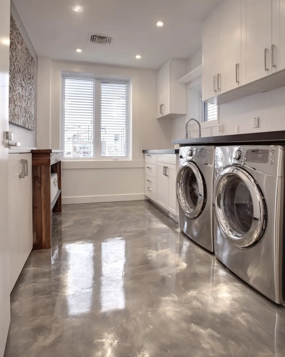 Neutral Urban Laundry Room Decor Ideas