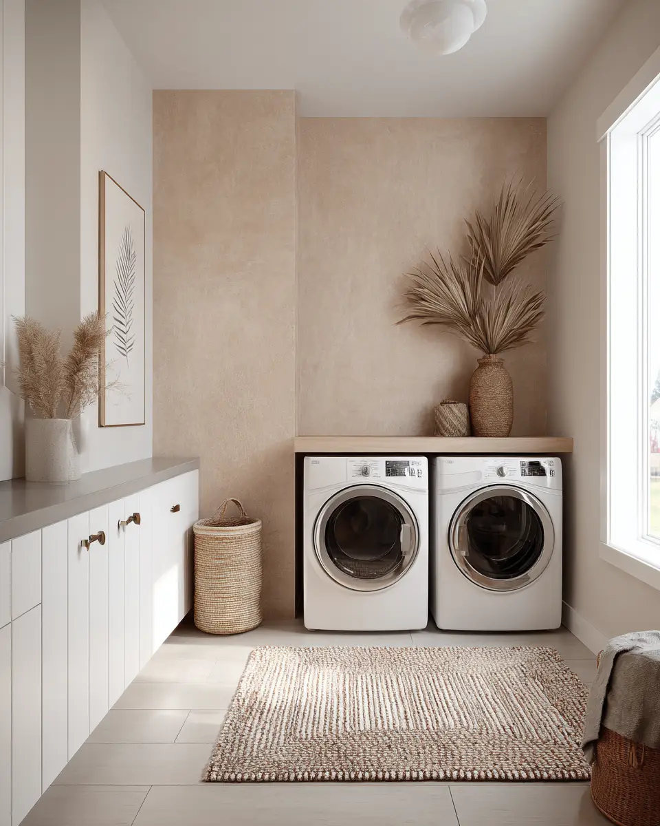 Neutral Urban Laundry Room Decor Ideas