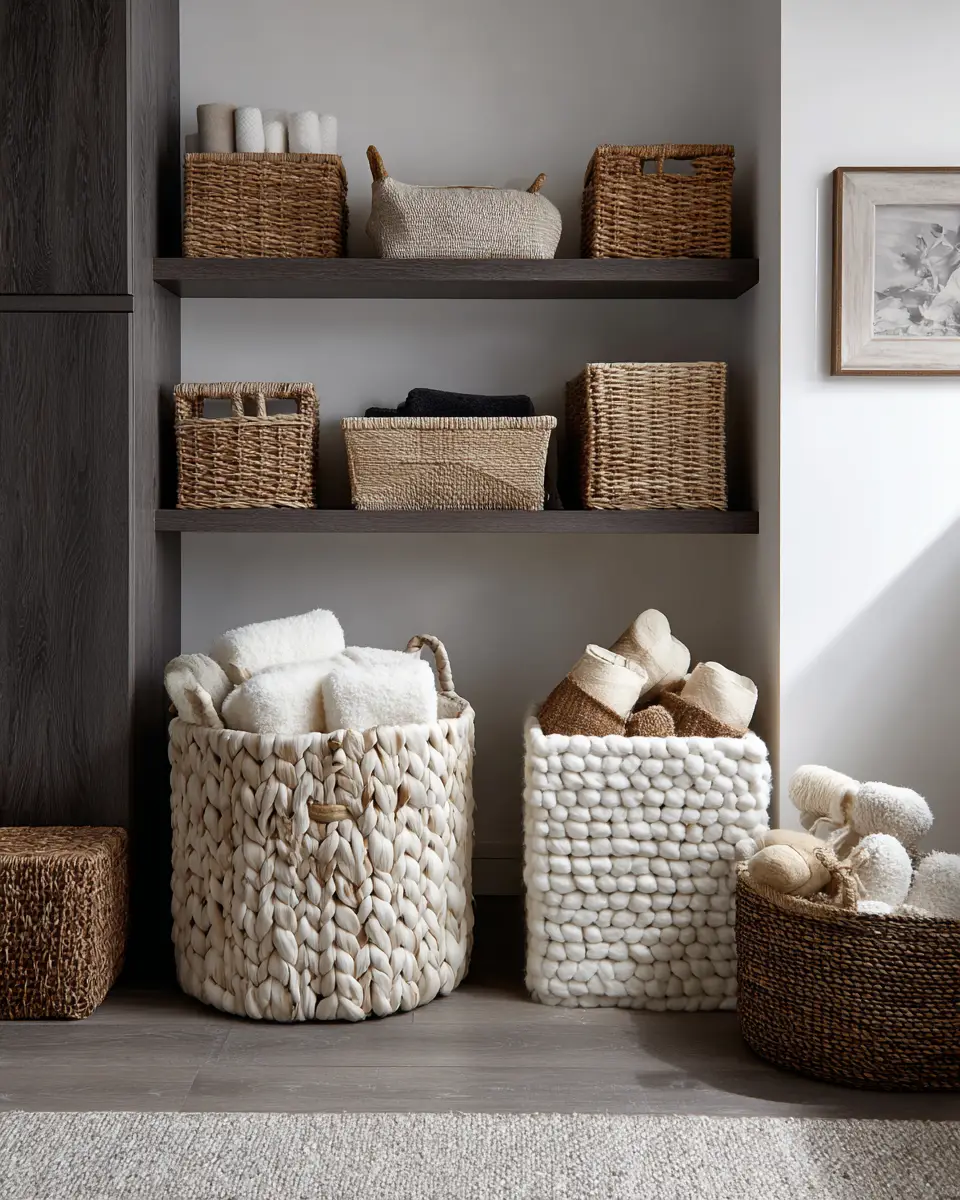Neutral Urban Laundry Room Decor Ideas