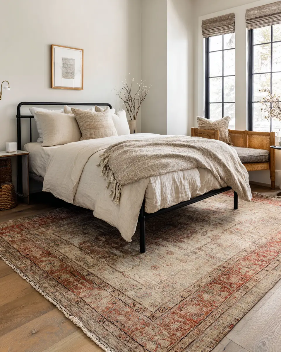 Neutral Vintage Bedroom Decor Ideas