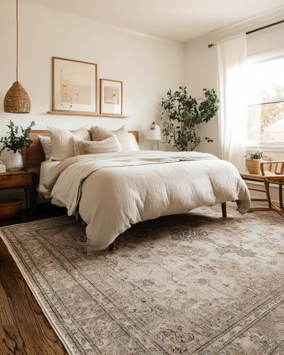 Neutral Vintage Bedroom Decor Ideas