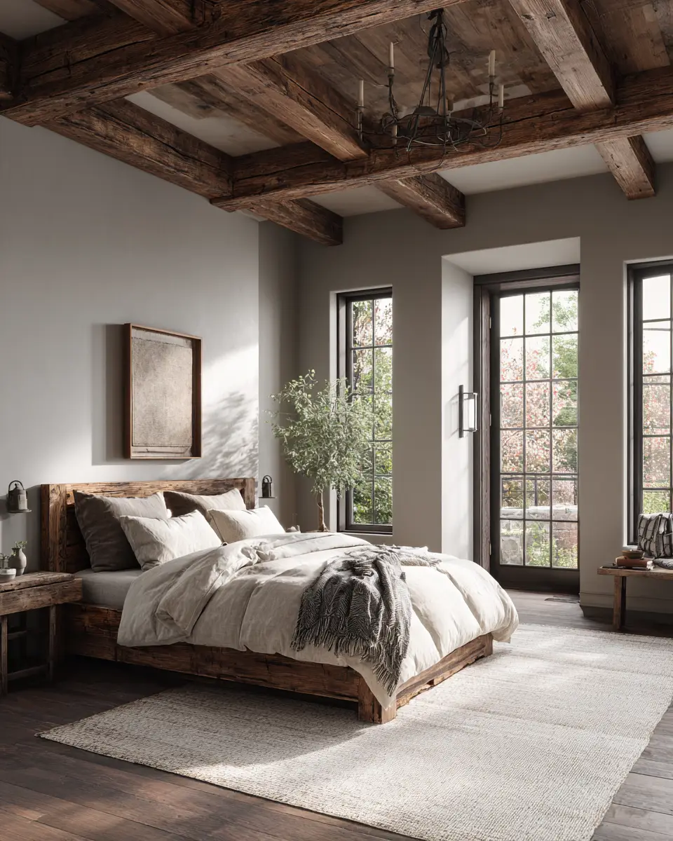 Neutral Vintage Bedroom Decor Ideas