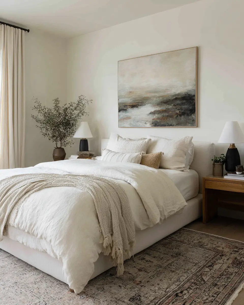 Neutral Vintage Bedroom Decor Ideas