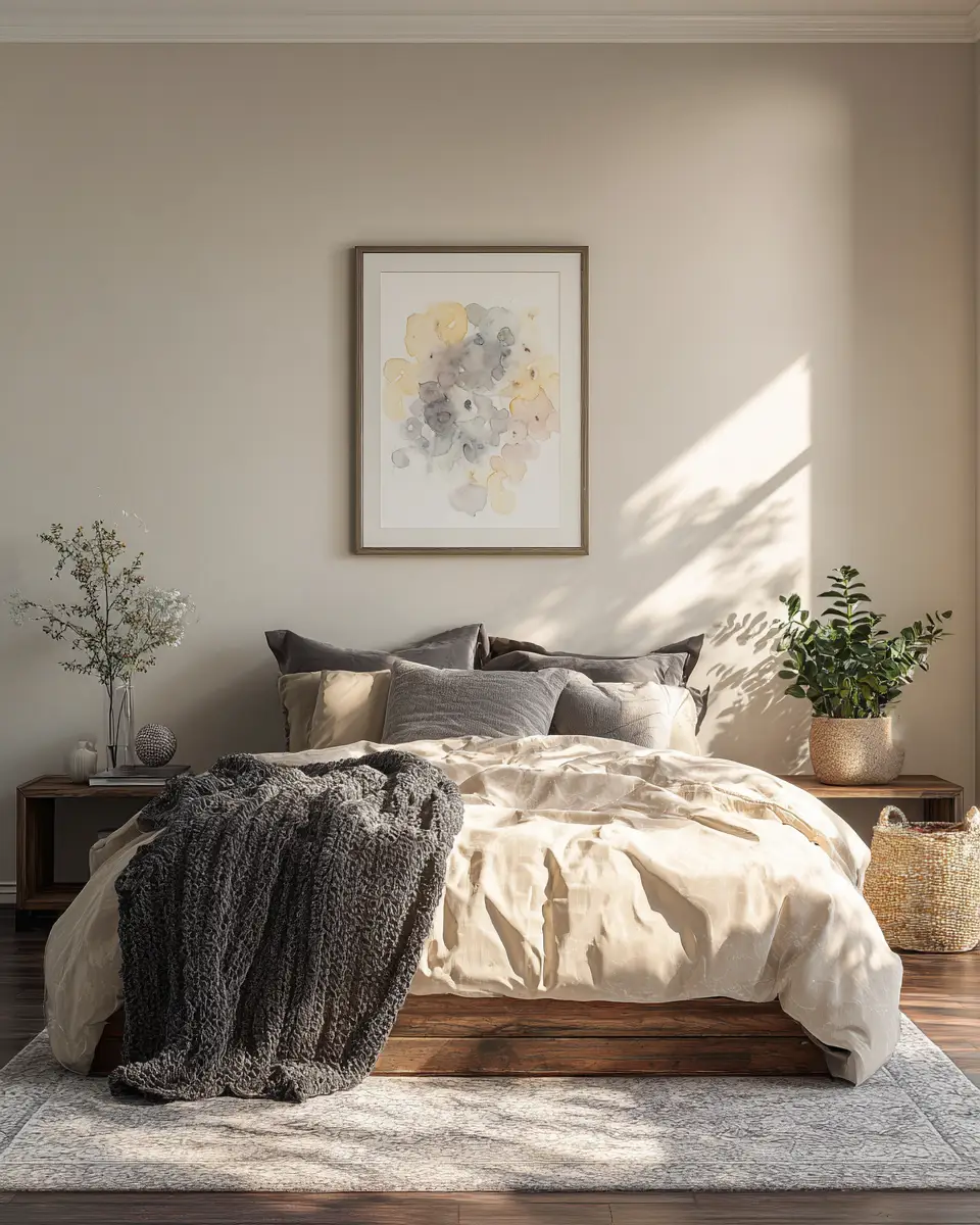 Neutral Vintage Bedroom Decor Ideas
