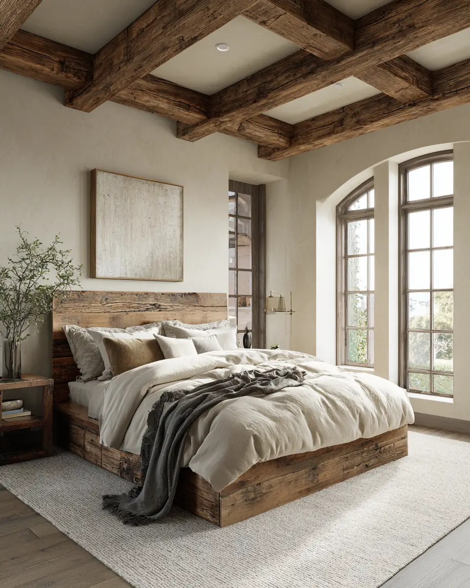 Neutral Vintage Bedroom Decor Ideas