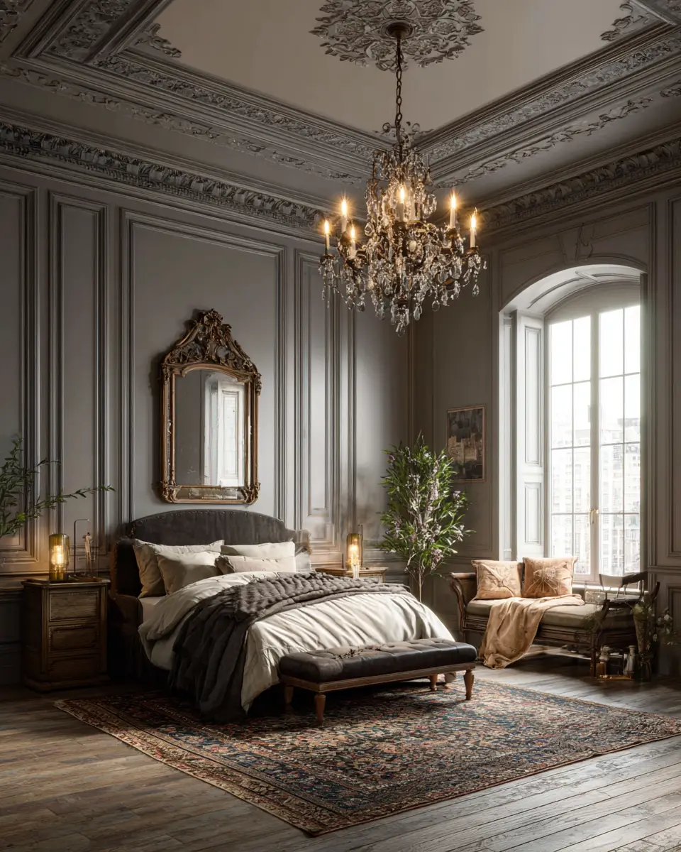 Neutral Vintage Bedroom Decor Ideas