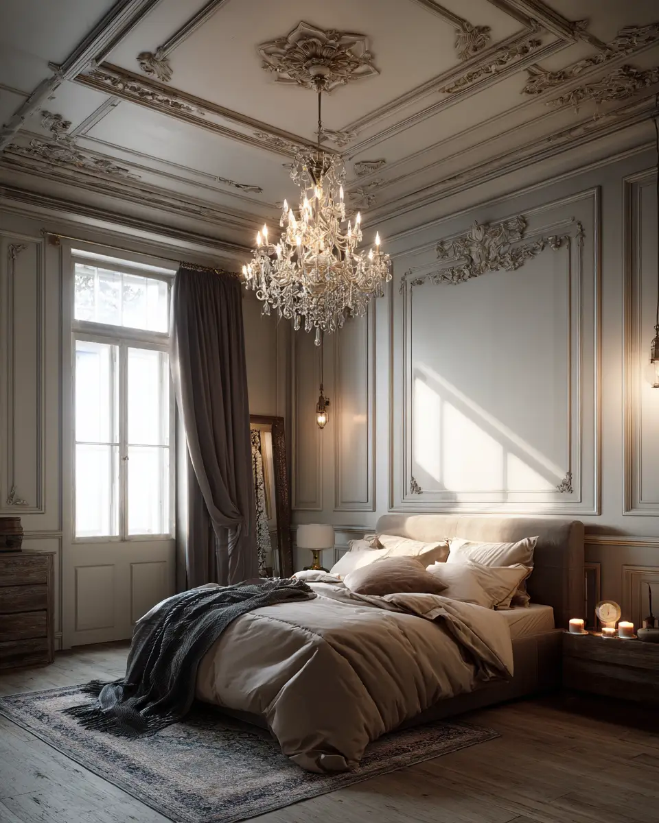 Neutral Vintage Bedroom Decor Ideas