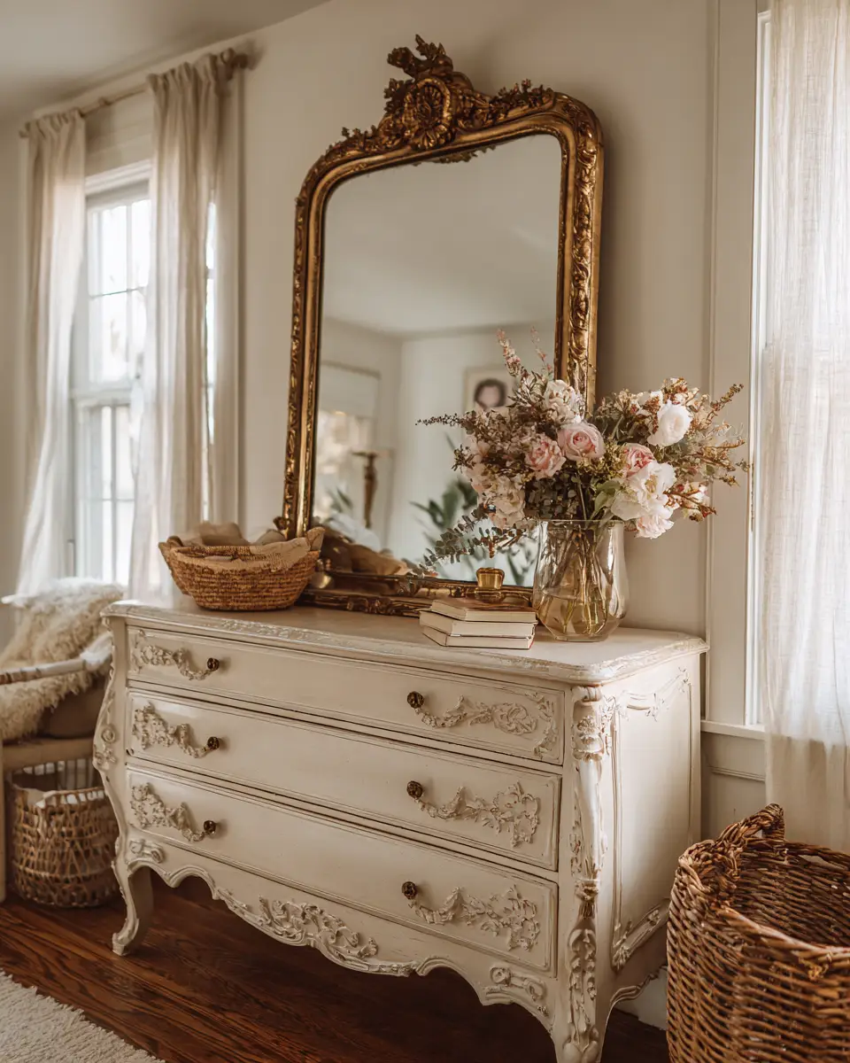 Neutral Vintage Bedroom Decor Ideas
