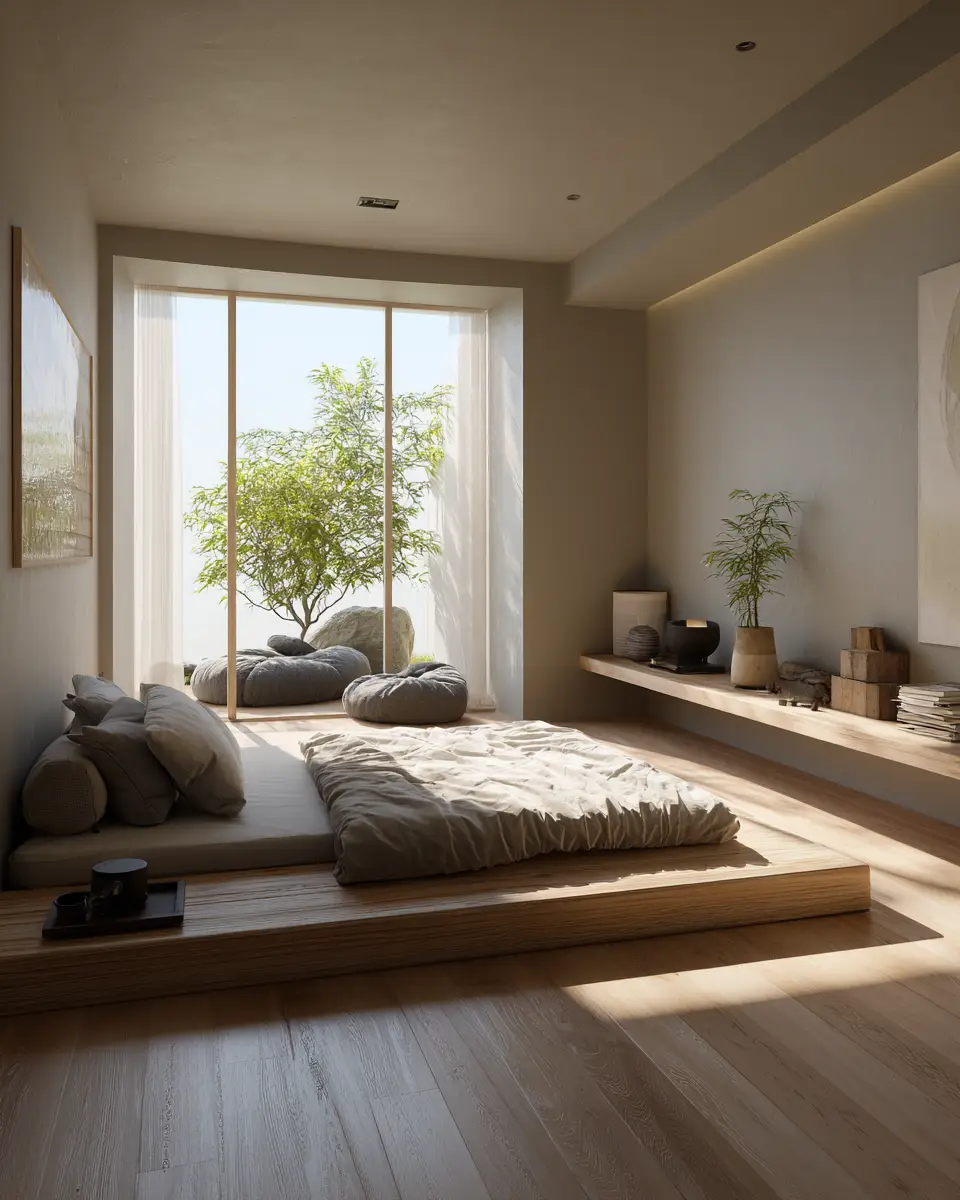 Neutral Zen Bedroom Decor Ideas