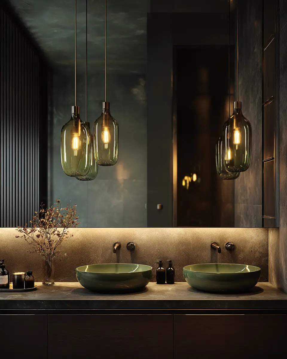 Olive Green Bathroom Decor Ideas