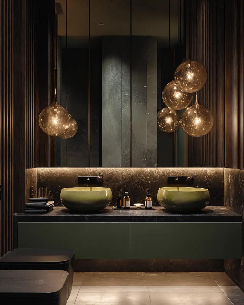 Olive Green Bathroom Decor Ideas