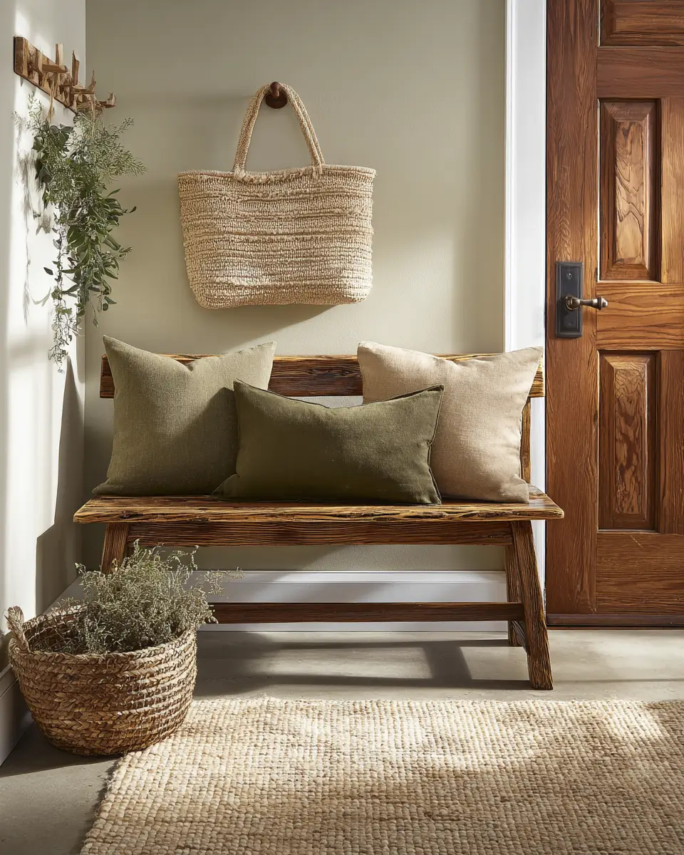 Olive Green Coastal Entryway Decor Ideas