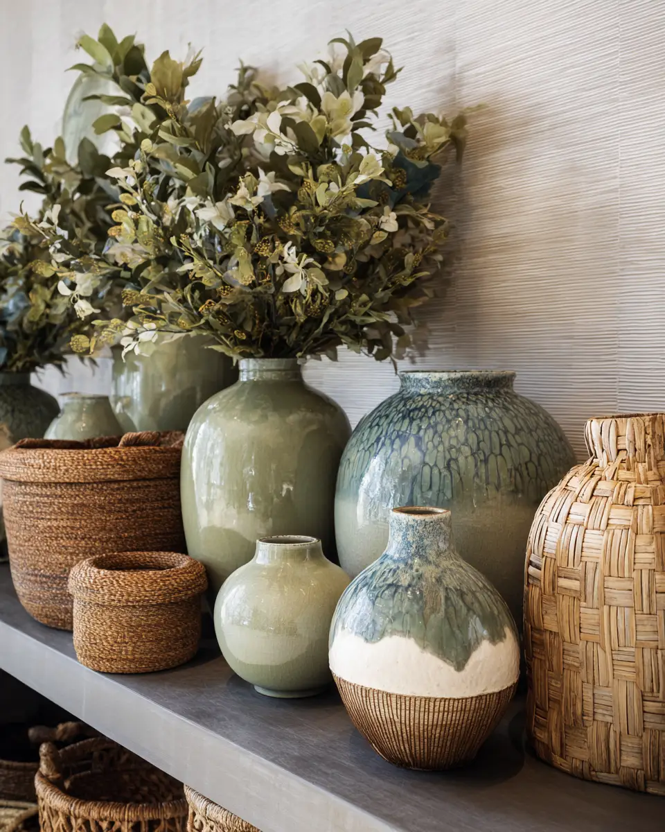 Olive Green Coastal Entryway Decor Ideas