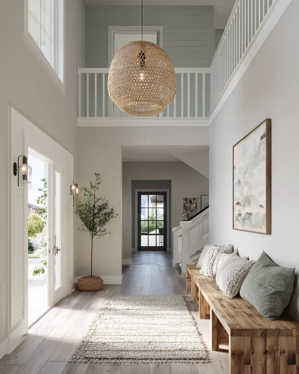 Olive Green Coastal Entryway Decor Ideas