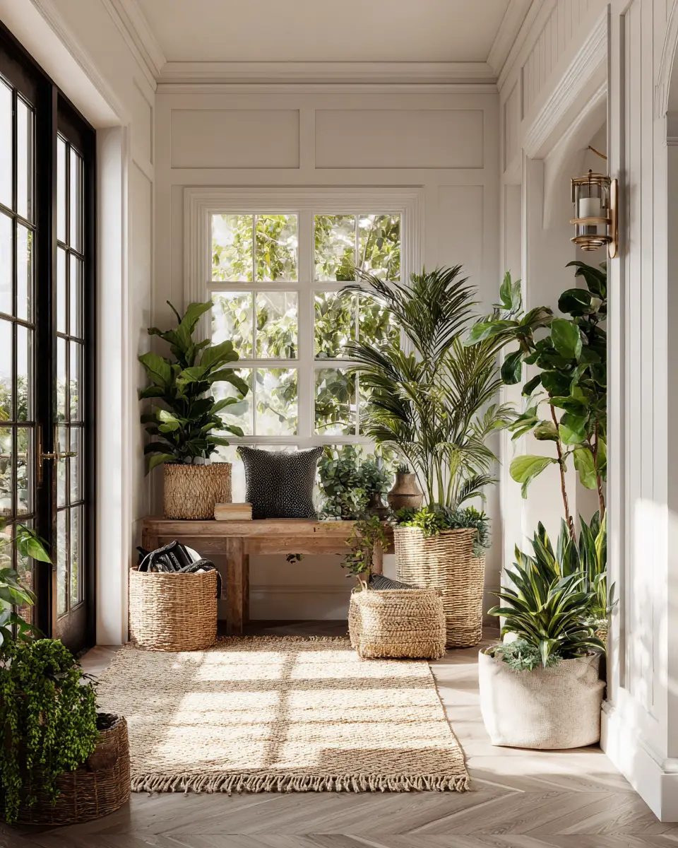 Olive Green Coastal Entryway Decor Ideas