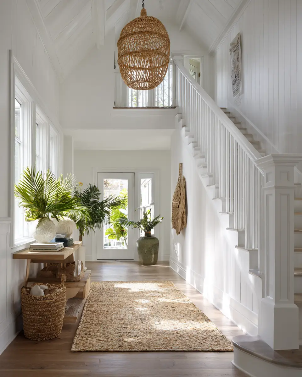 Olive Green Coastal Entryway Decor Ideas